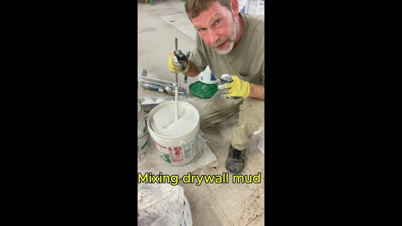 Mixing drywall mud1