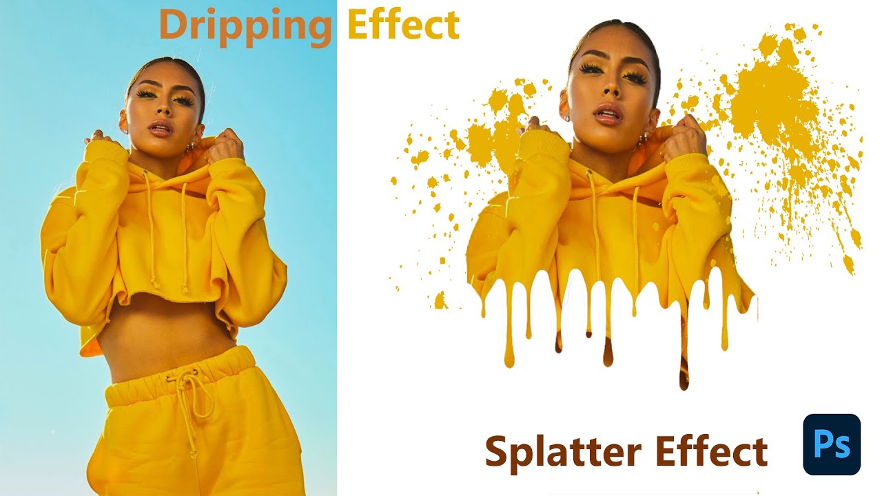 Dripping Effect | Splatter Effect | Photoshop Creative Dripping Effect