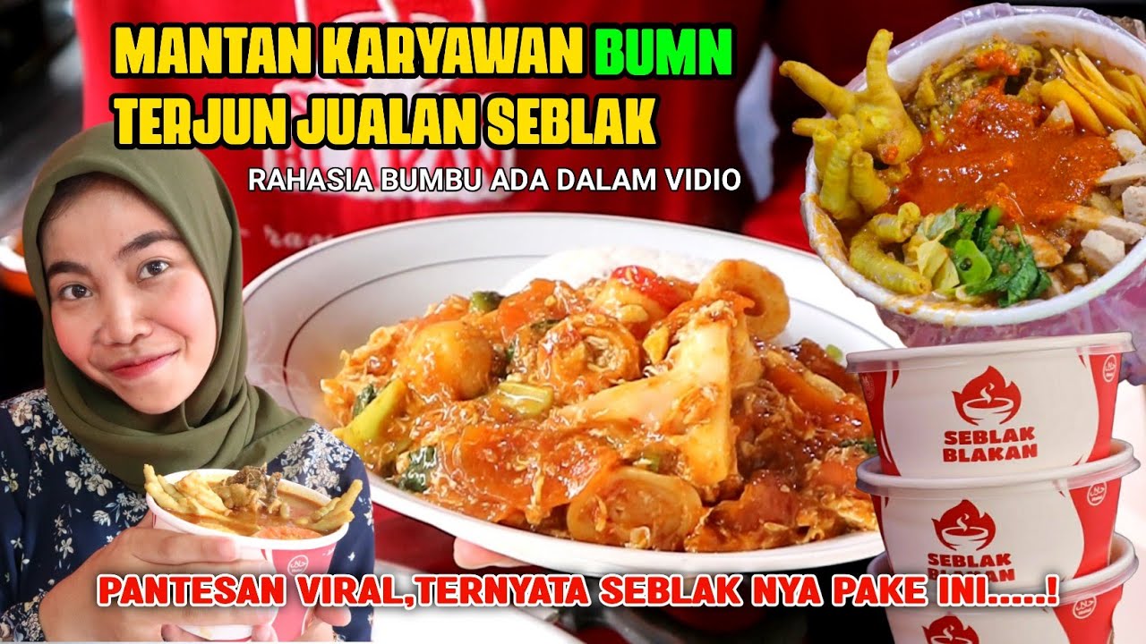 MANTAN KARYAWAN BUMN , TERJUN JUALAN SEBLAK BER'OMSET JUTAAN RUPIAH /HARI