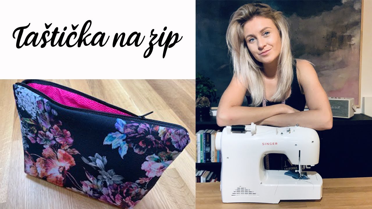 Návod na taštičku na zip s podšívkou
