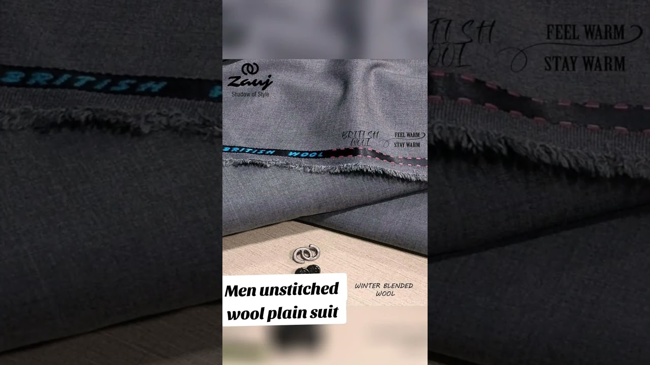 Men unstitched wool plain suit &bull;#Boy #branded #man #bull #new #premium  #Collection #offer