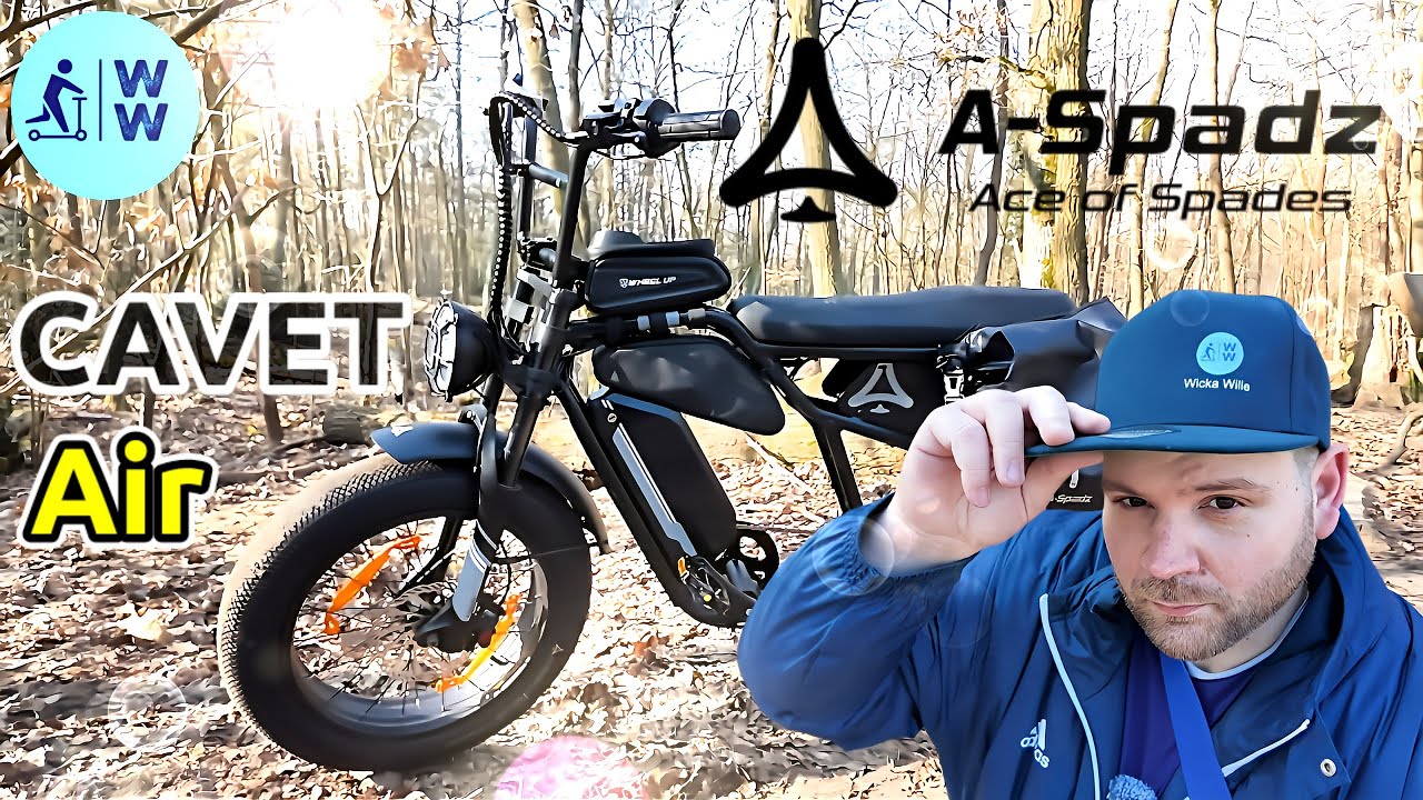A-Spadz CAVET Air 🔥 eBike in Motorrad Optik 🔥 Pedelec 25km/h, 250 Watt, 2025, fatbike, aspadz