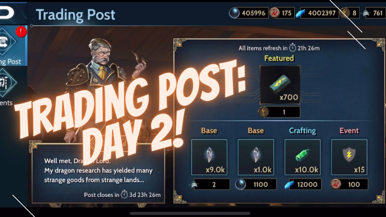 Trading Post Day 2 Review - War Dragons