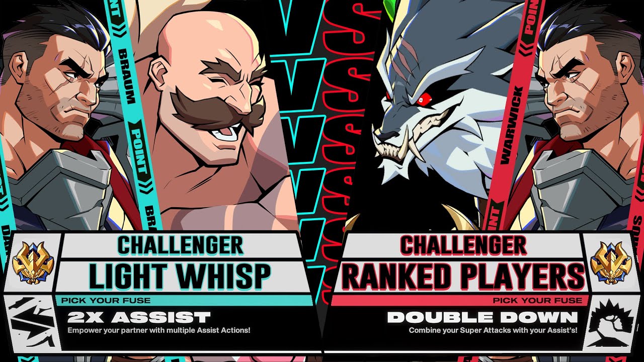 LightWhisp (Braum/Darius) 3300LP! Ranked Match - 2XKO