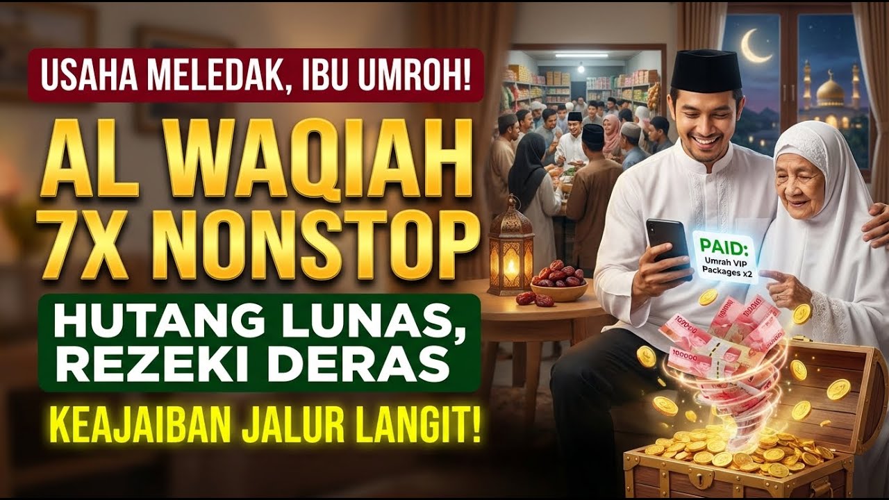 Surah Al Waqiah 7x Deraskan Aliran Rezeki Pelunas Hutang Ramadhan