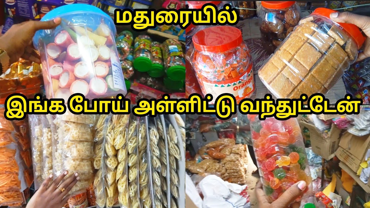 இங்க போய் அள்ளிட்டு வந்துட்டேன் |Lowprice Best |Snacks, Groceries items|Madurai Shopping Vlog Tamil