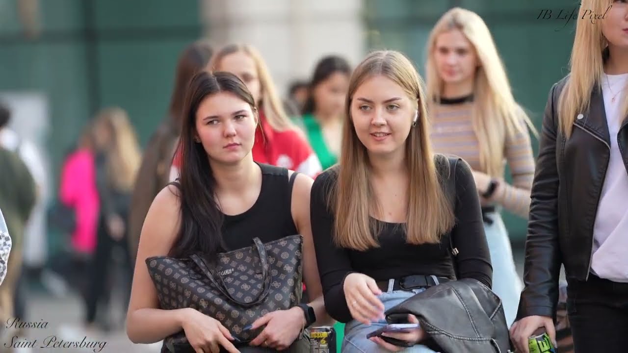 Beautiful and attractive Russian girls , Walking Saint Petersburg  | Россия , Санкт-Петербург 🇷🇺