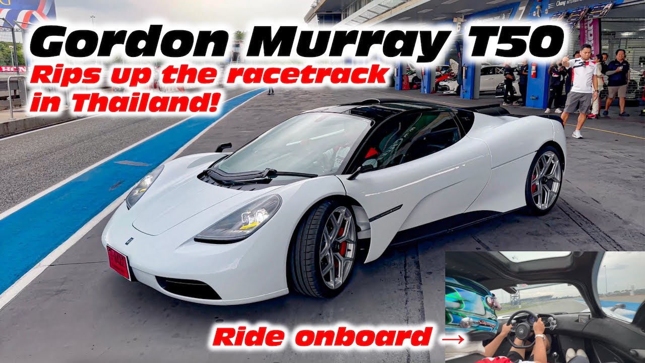 Gordon Murray T50 Rocks Racetrack In Thailand. The Ultimate Supercar Sound. In Depth + Onboard Lap!