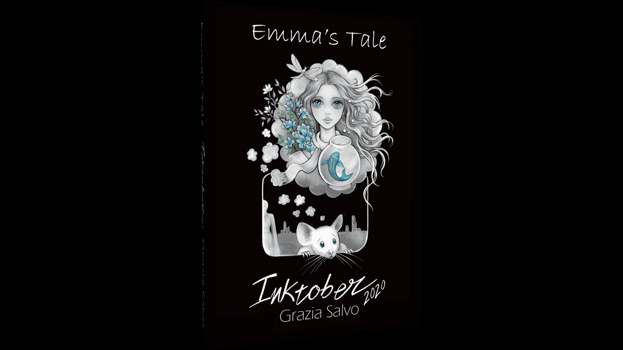 Emma's Tale  Inktober 2020 coloring notebook by Grazia Salvo - flip through