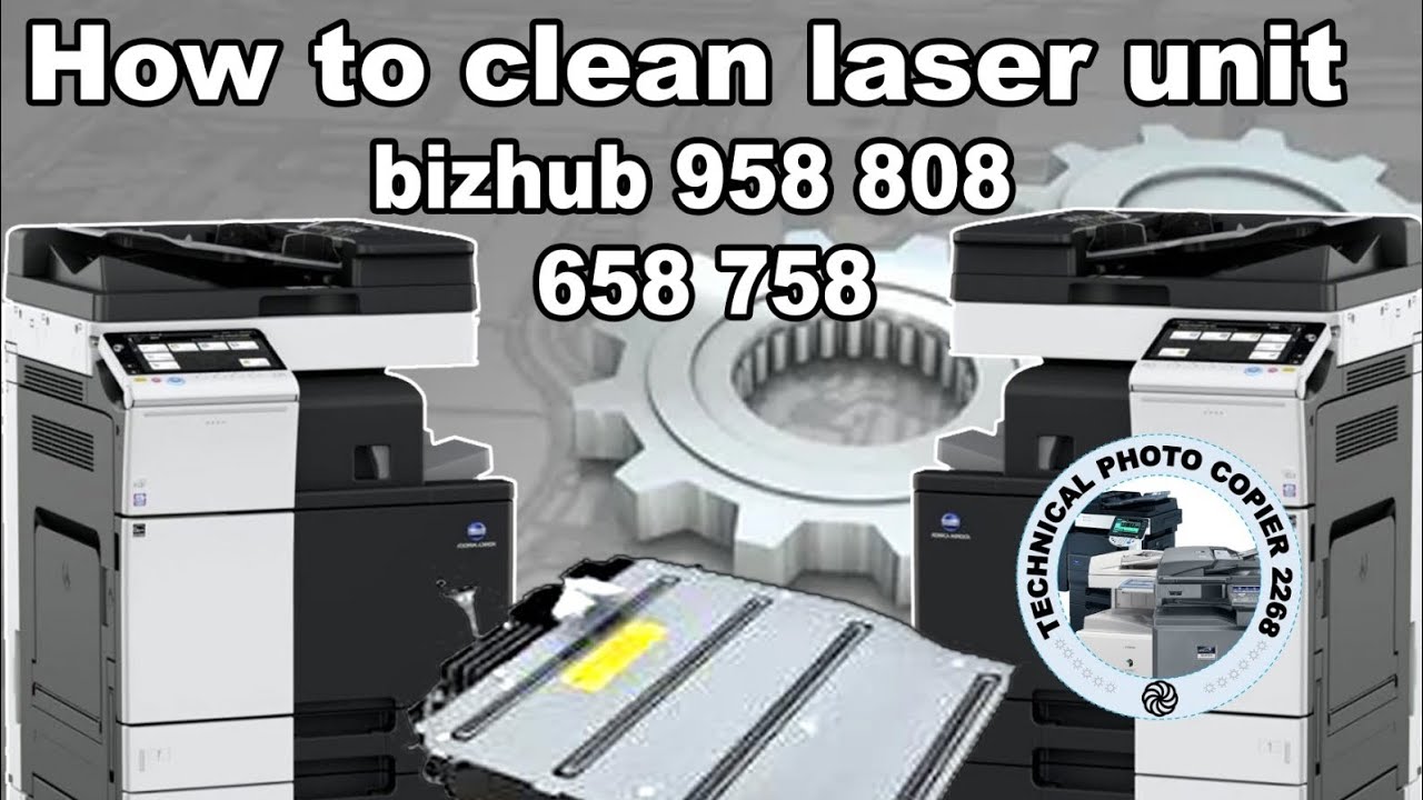 How to solve an error c4501,c5610 of laser unit of bizhub 808,958,758,654,364,554,558,658
