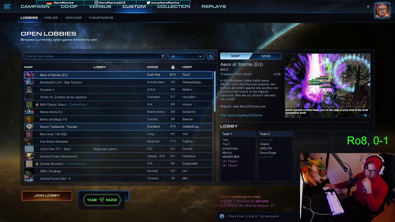 Monday Tournament Stream