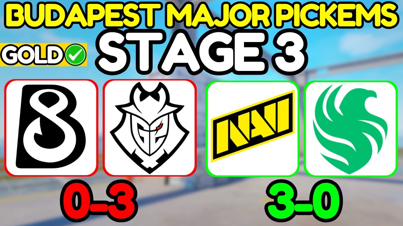 GOLD Budapest Major STAGE 3 PICKEMS (CS2 StarLadder Major Predictions)