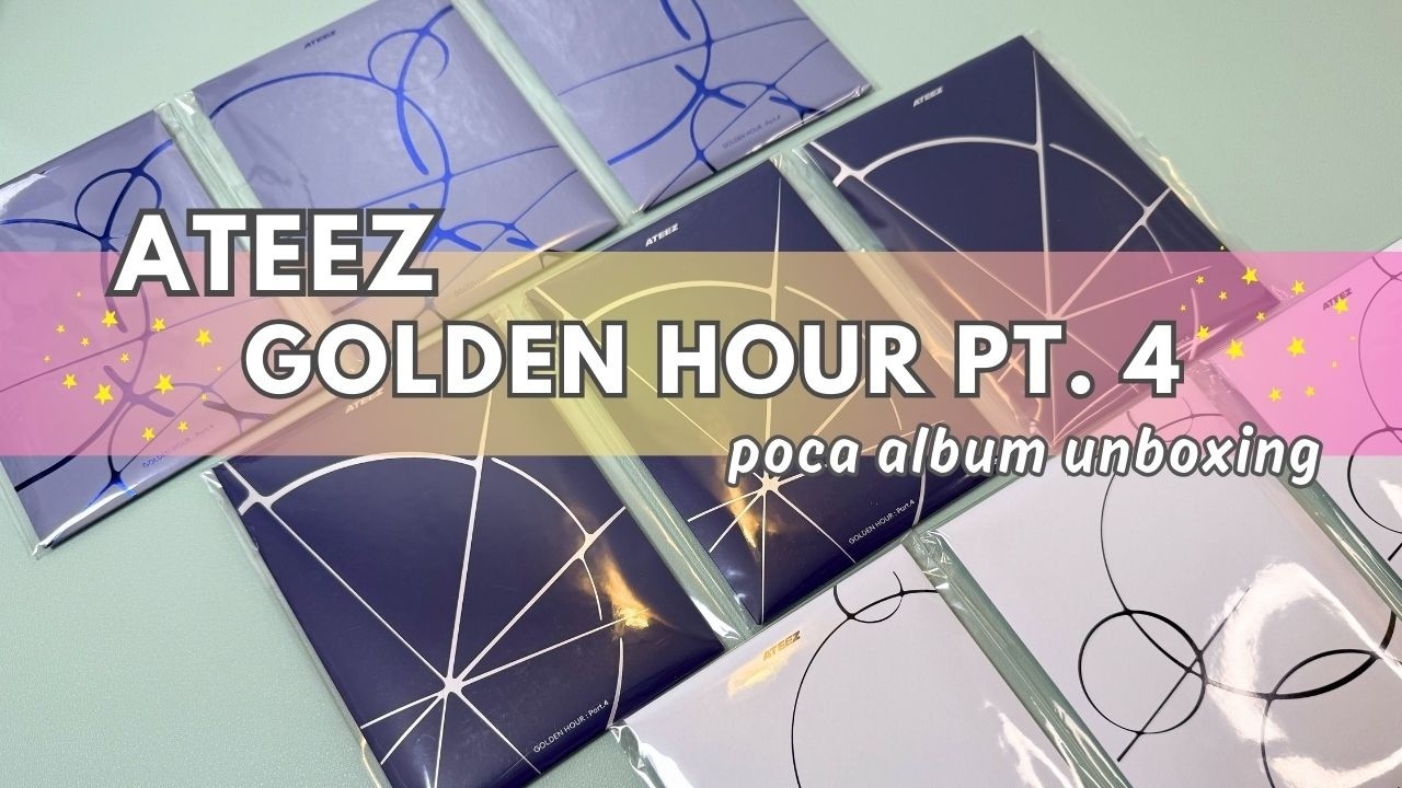 Ateez Golden Hour Pt 4 Poca album unboxing!