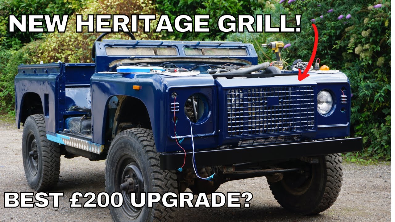 Land Rover Defender Heritage Grill Install!