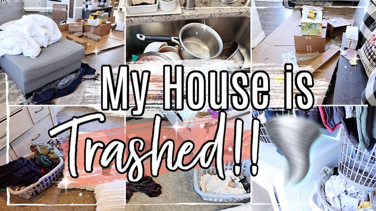 😵 MESSY HOUSE TRANSFORMATION!! :: COMPLETE DISASTER CLEAN WITH ME 2020 :: HUGE CLEANING MOTIVATION