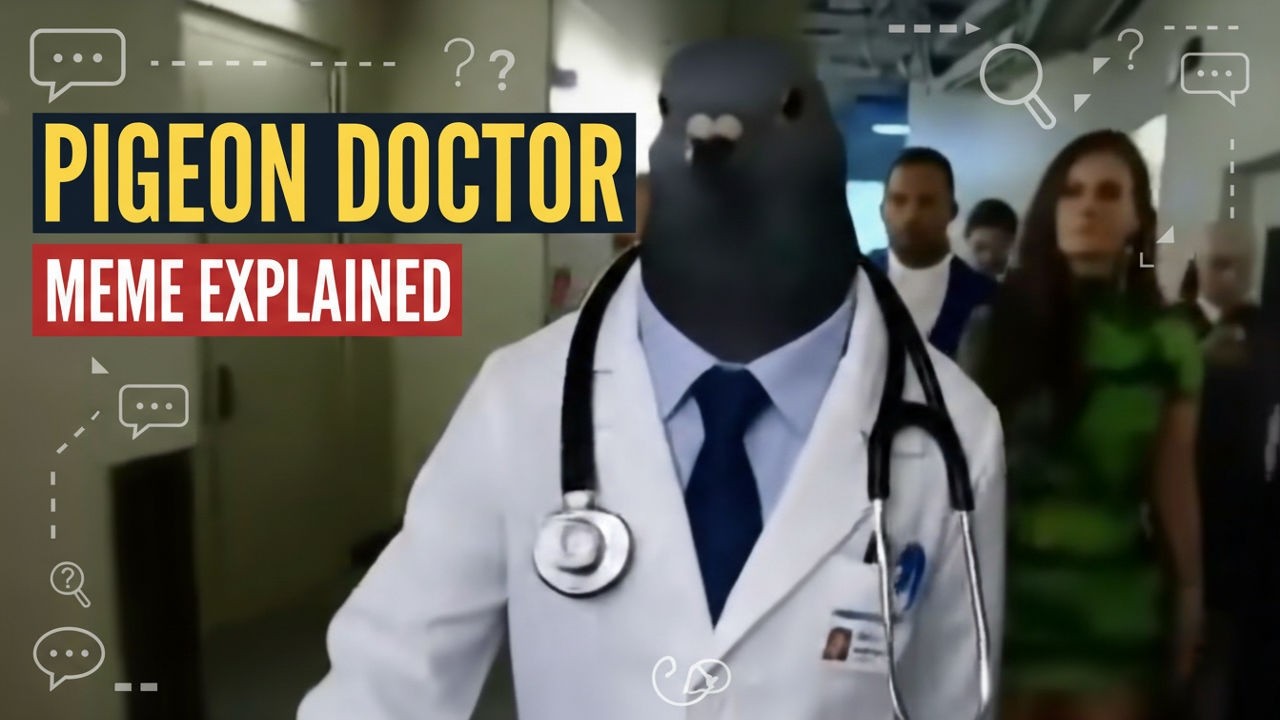 Why is a Pigeon in a Lab Coat Mogging Everyone? (Meme Explained)