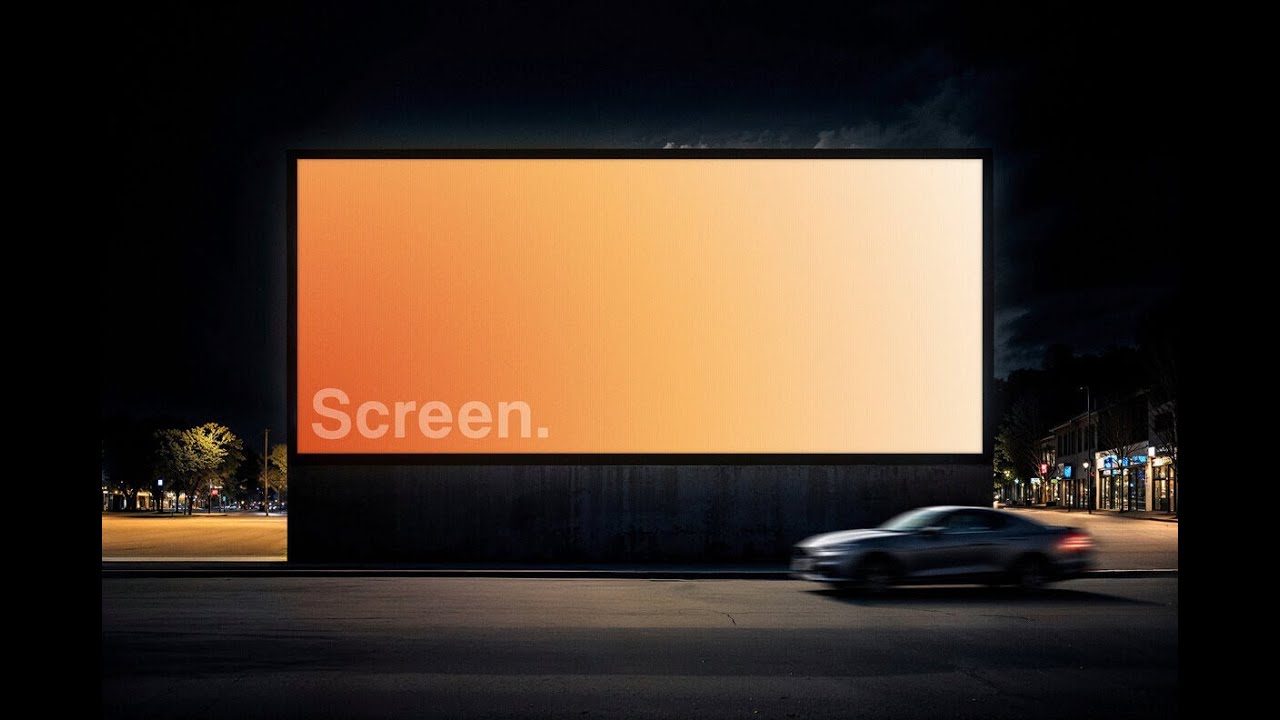 Roadside Screen Mockup Graphic Download