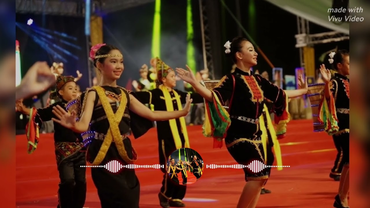 Tarian Sumazau sambut tamu di majlis rasmi#wedding #sabahan 