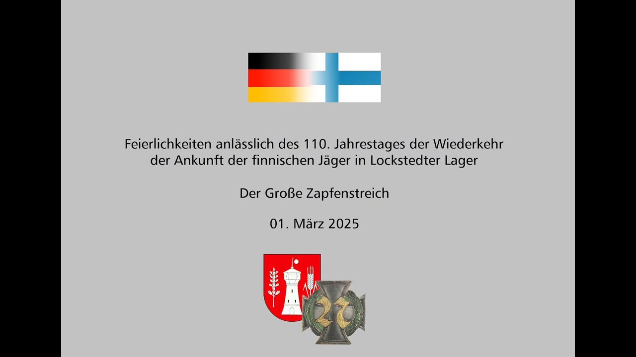 Zapfenstreich Finnentag 28.2.2025