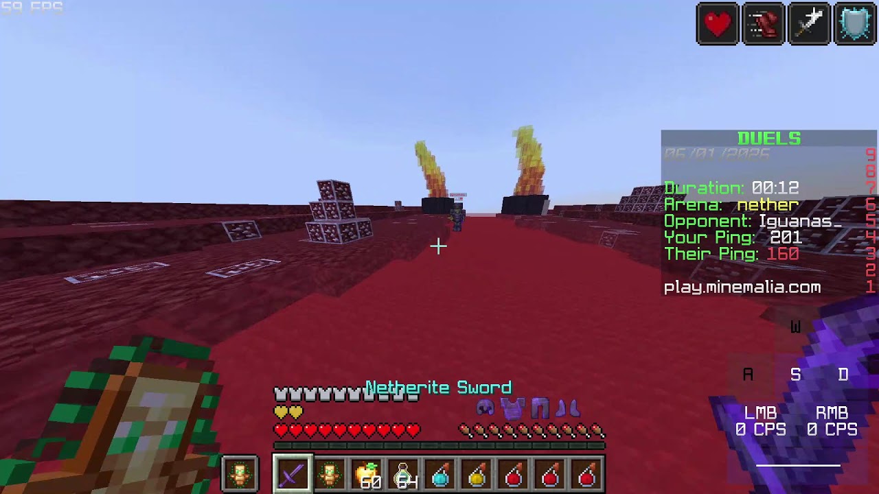 Minecraft PVP Stream | Join me at Minemalia| 1.9 PvP, Tank, NethPot, SMP