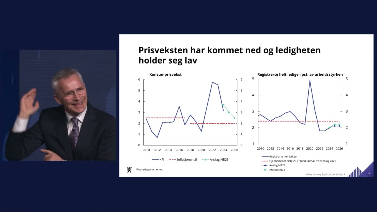 Finansnæringens dag 2025: Finansminister Jens Stoltenberg