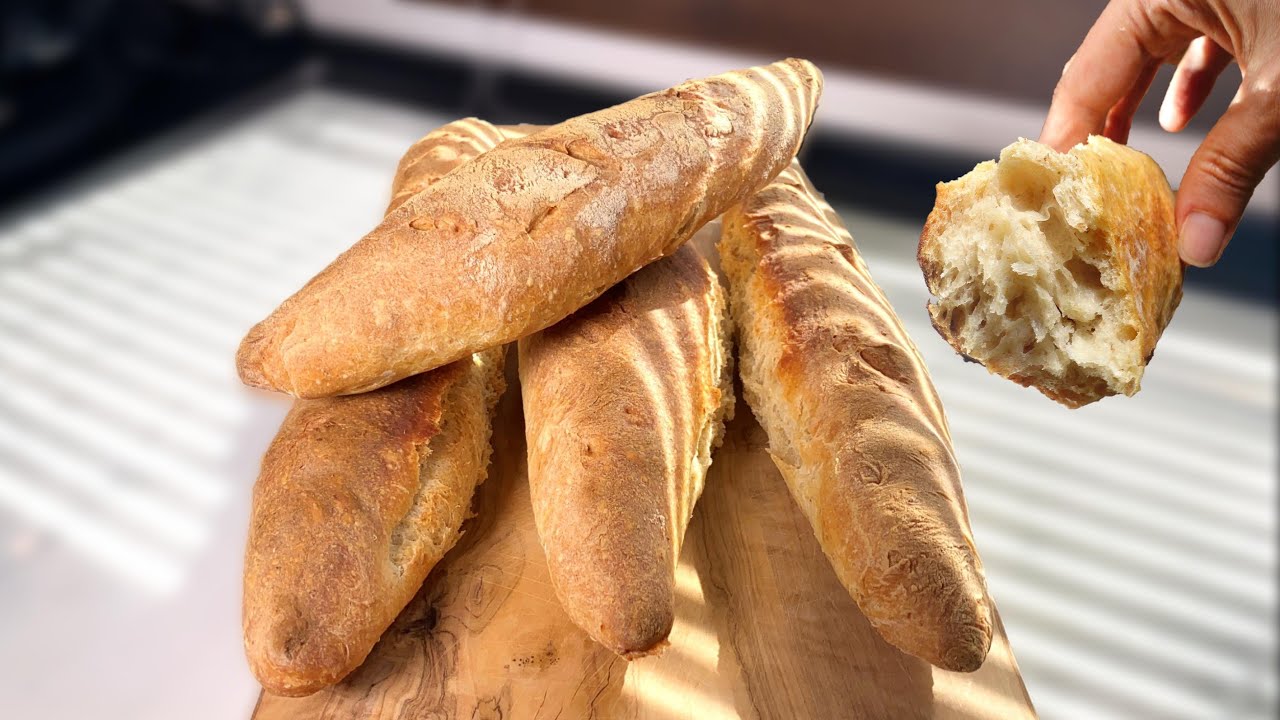 Очень простой рецепт домашнего хлеба БАГЕТЫ Хлеб на каждый день