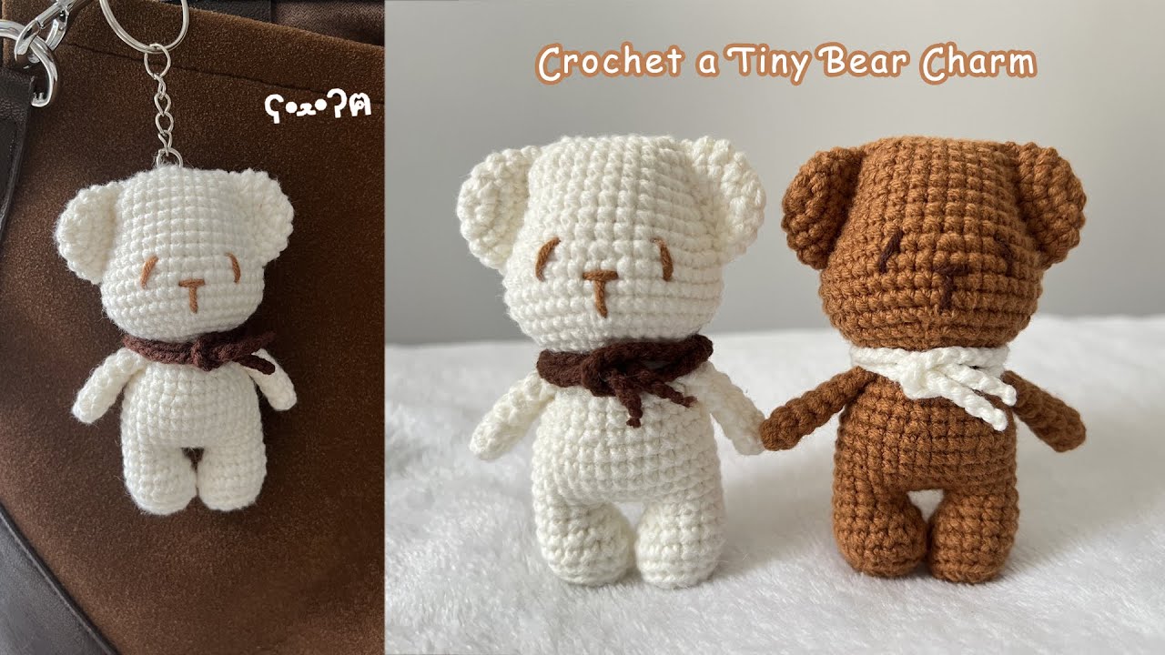 How to Crochet a Small Bear Charm 🧸 | Step-by-Step for Beginners