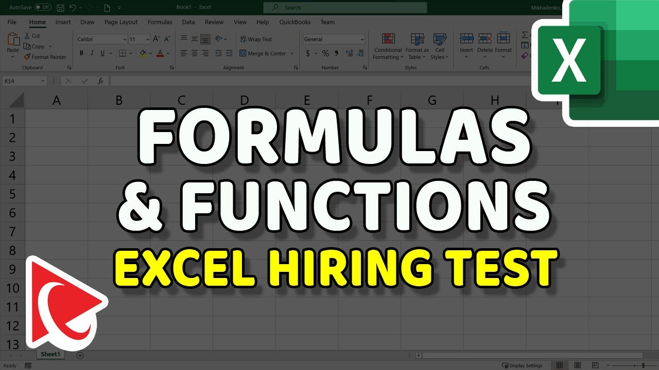 How to Pass EXCEL TEST FOR JOB INTERVIEW &ndash; FORMULAS & FUNCTIONS to Ace Your Excel Hiring Assessment!