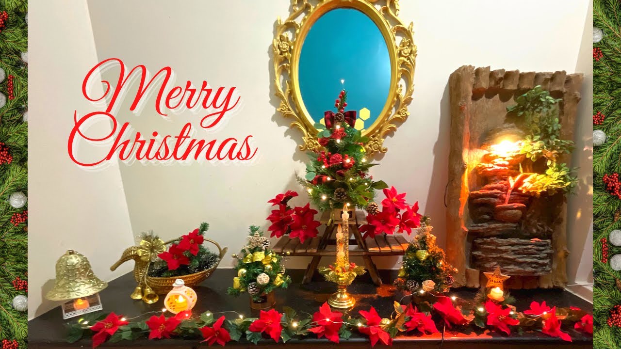 Christmas Foyer Decorations 2022🎄| 100th Video Winged Mom 🥳 | Accent Wall