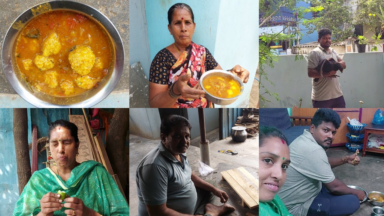 🔴🔥மருமகனுக்கு மாமியார் செய்துகொடுத்த உருண்டைக்குழம்பு . 🔥அப்பா எனக்காக செய்துகொடுத்தது🔥...