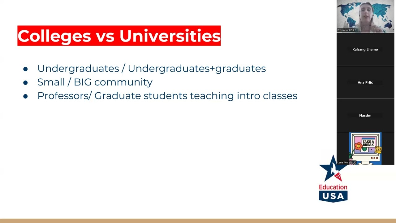 Types of US universities/Vrste i tipovi američkih univerziteta
