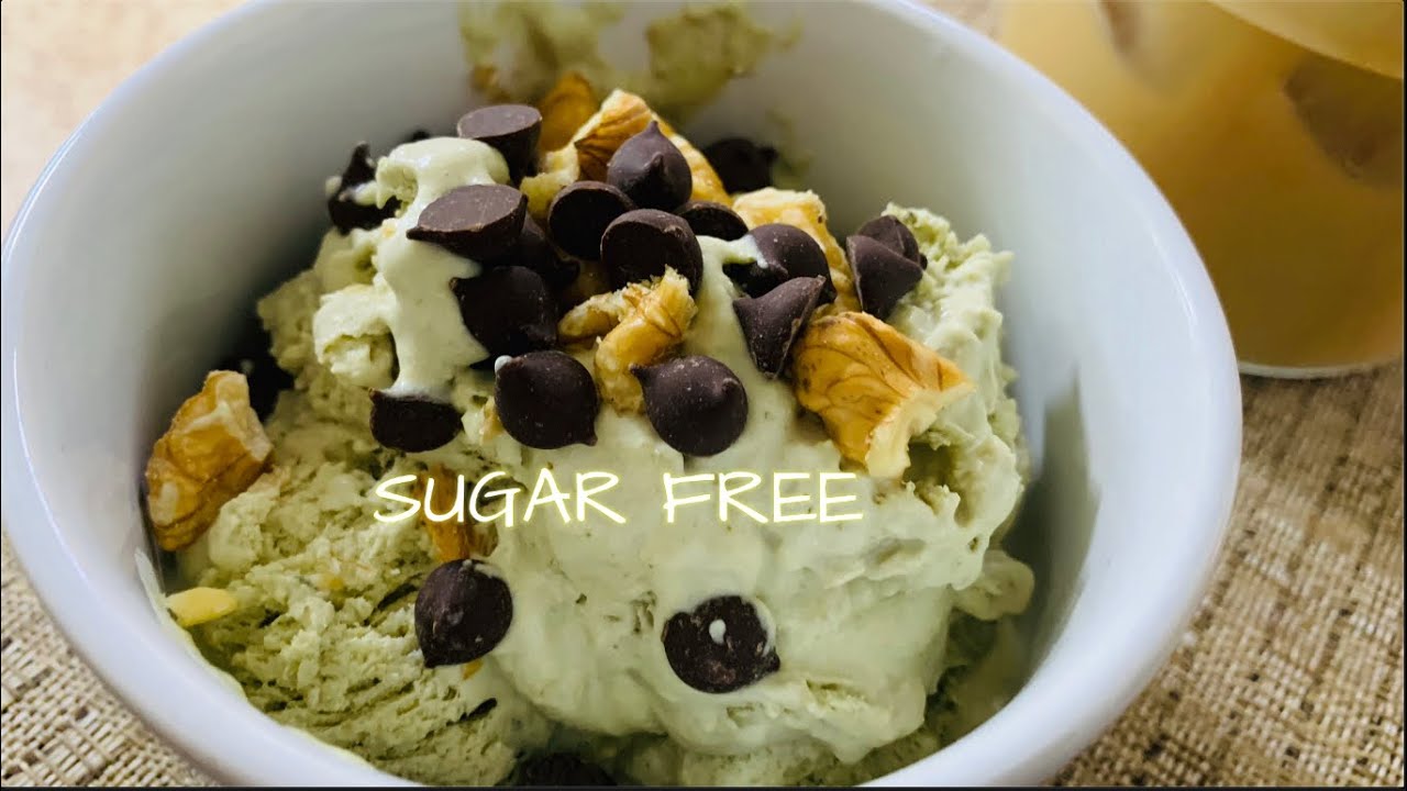 SUGAR FREE AVOCADO ICE CREAM ONLY 4 INGREDIENTS FOR KETO AND LOW CARB DIET
