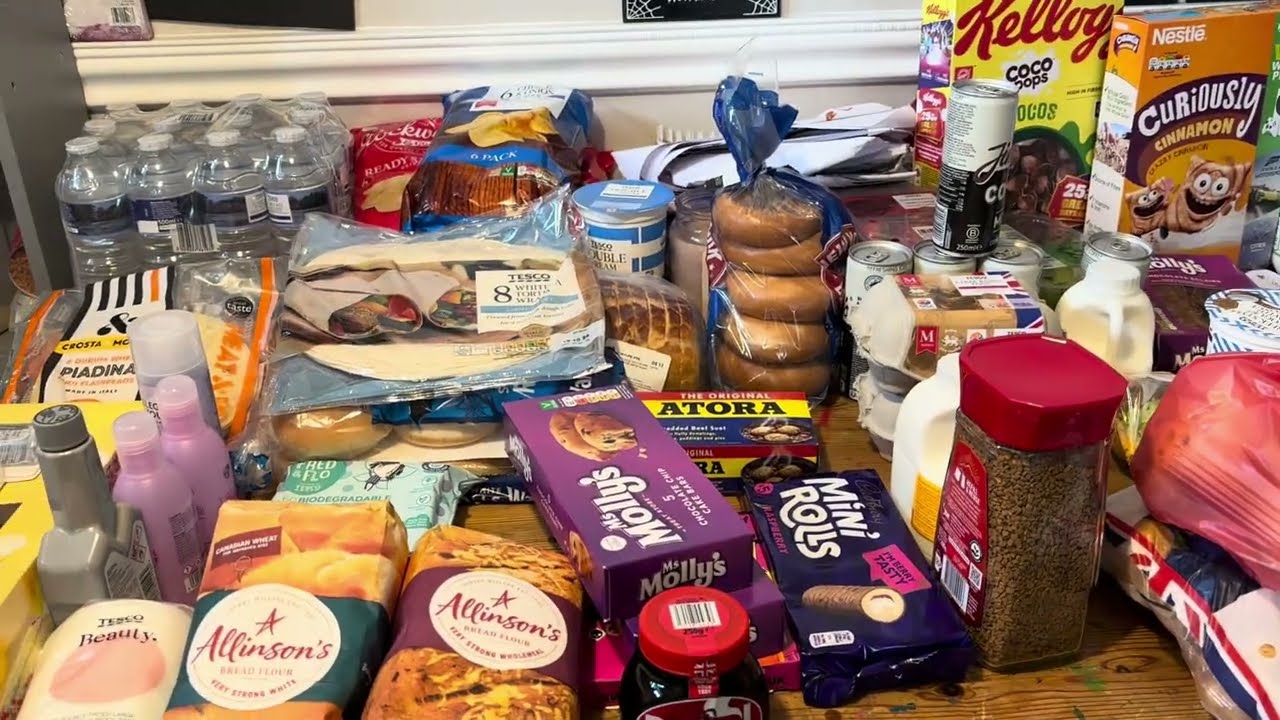 Tesco Food shop October 2024 family of 5