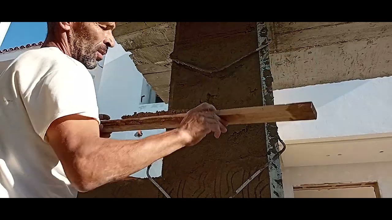 طريقة تلبيس الجدار . عالم البناء في شمال إفريقيا 