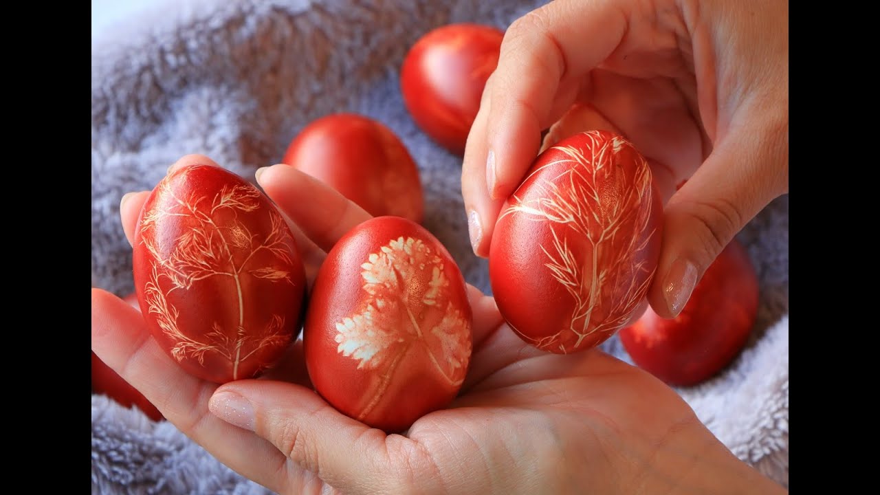 FARBANJE JAJA U LUKOVINI- Jednostavno i najlepse - Easter eggs decoration