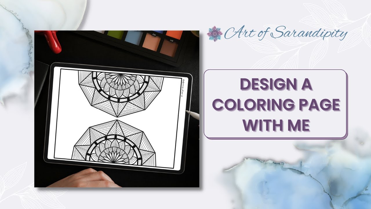 Coloring Page Design in Procreate. Watch me make magic!