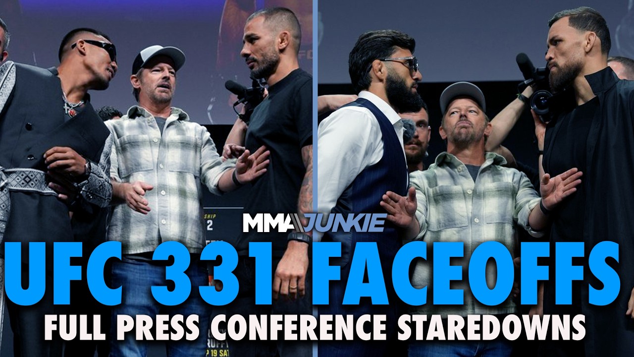 UFC 331 full pre-fight press conference faceoffs