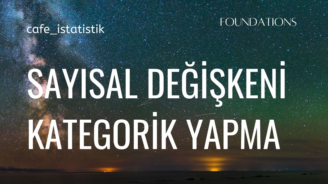 Sayısal değişkenleri kategorik değişkene dönüştürme nedir? SPSS, Jamovi ve R'da nasıl yapılır?