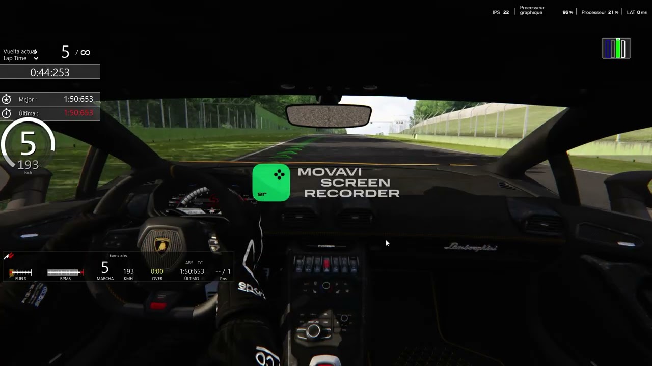 la mejor vuelta que hice en imola /set up incluido.