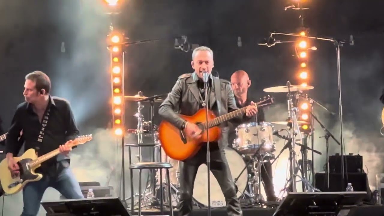 Jean-Baptiste Guégan - Gabrielle : Concert Onnaing 12/07/2024 Sosie vocal de Johnny Hallyday