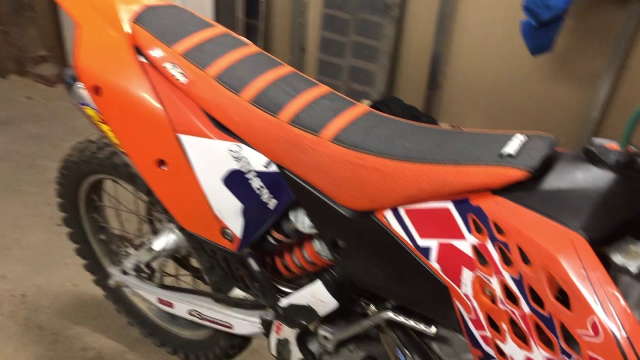 KTM SX 250 Stock exhaust vs FMF Fatty
