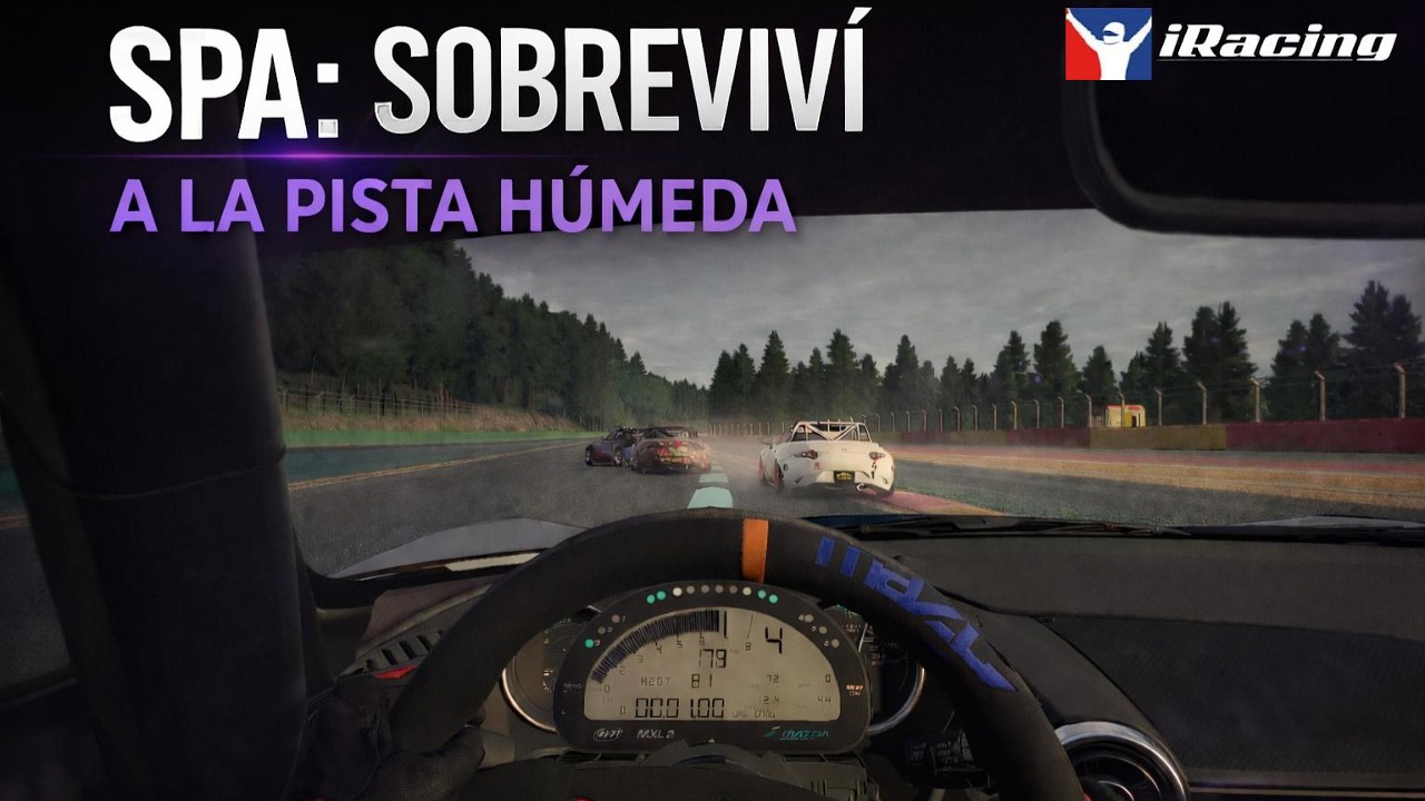 🔴 Sobreviví al CAOS en Eau Rouge y terminé 2º | MX-5 Cup Spa | iRacing CARRERA COMPLETA!