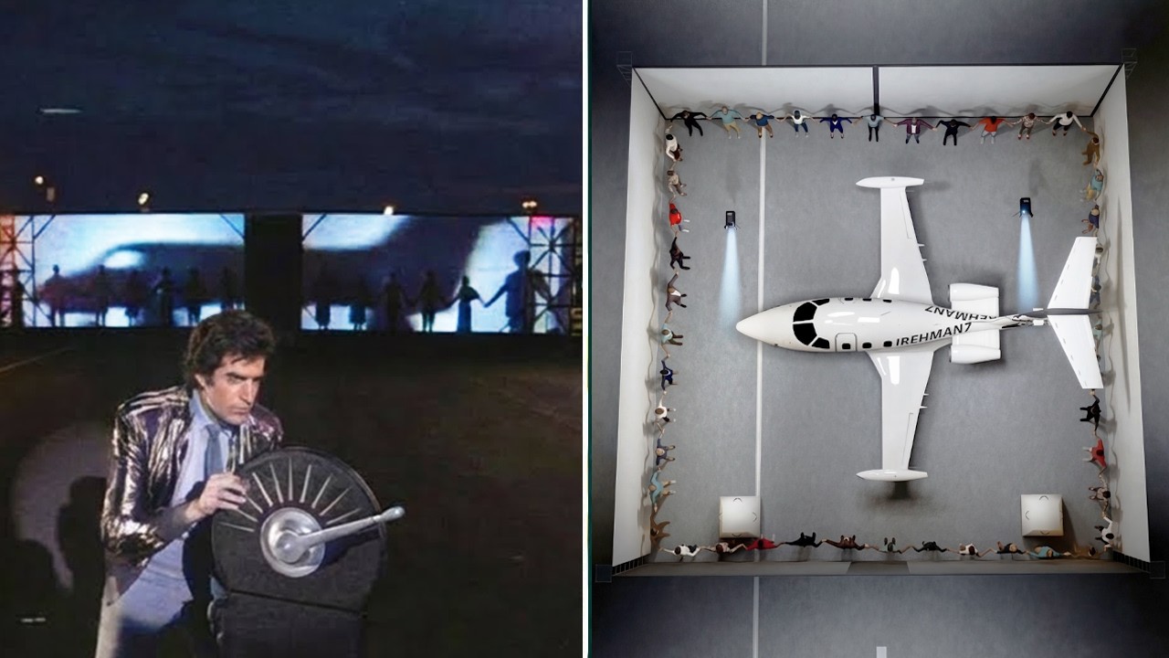 David Copperfield's Plane Vanish Magic Secret Revealed!