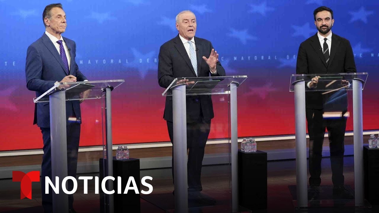 Mamdani y Cuomo se enfrentan en acalorado debate por la alcald&iacute;a de Nueva York | Noticias Telemundo