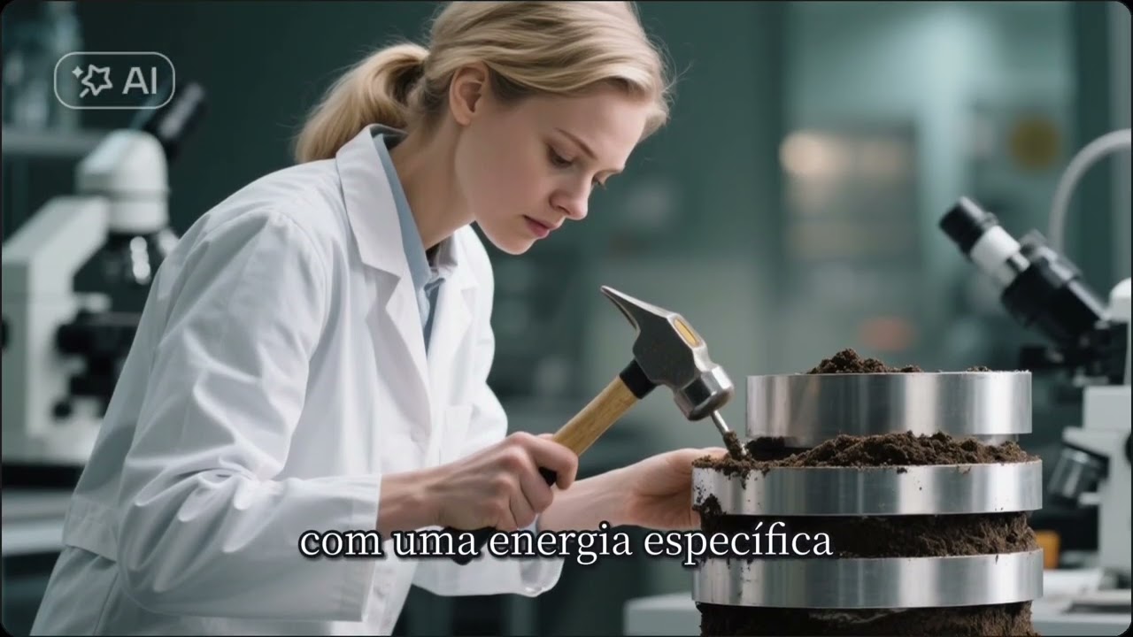 Topografia e terraplenagem: Compactação do solo.