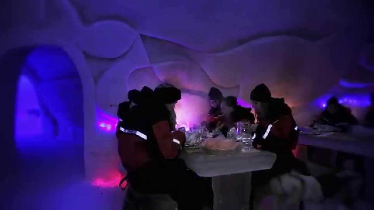 Arctic SnowHotel & Glass Igloos in Rovaniemi in Lapland Finland - northern lights