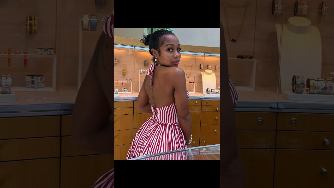Jayda Cheaves shopped it up hermes wearing frankiesbikinis dress.  Hot?🎥 IG/Reproduction