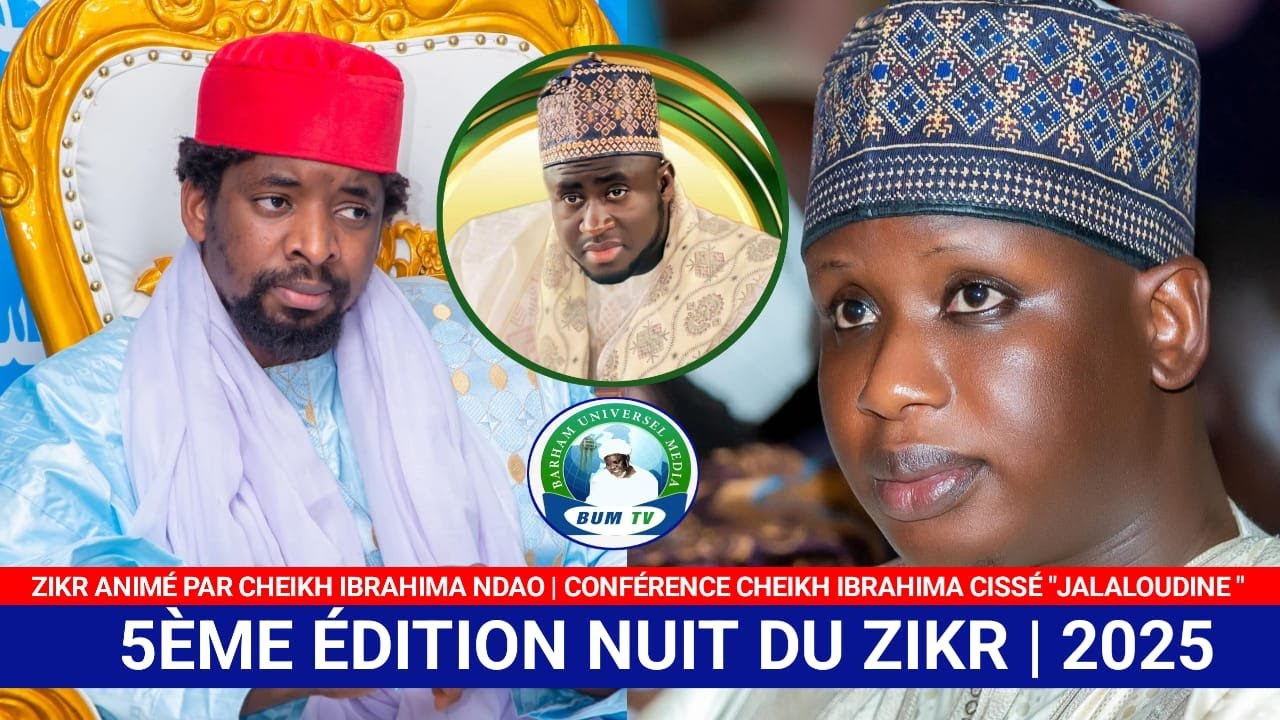 Direct 5eme Édition Nuit du Zikr Organisée Par Cheikh Mame Elhadji Mountakha Ibrahima Niass #BUMTV