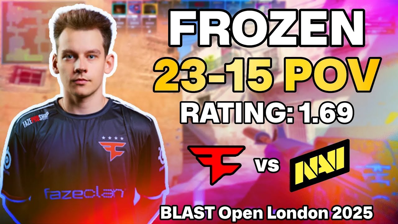 💀 FROZEN POV: DUST2 MASTERCLASS vs Natus Vincere! | BLAST Open London 2025