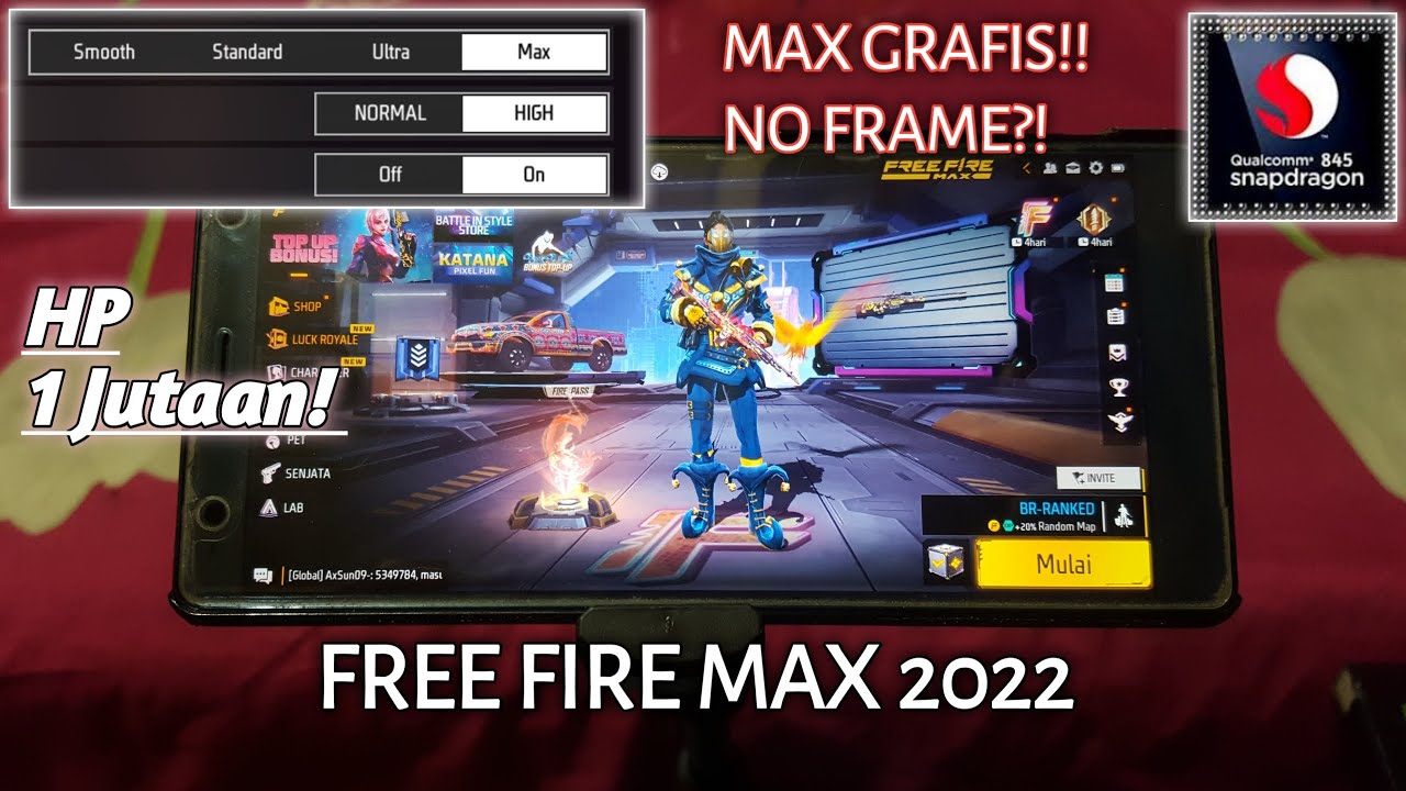 FREE FIRE MAX 2022 | TEST PERFORMA SONY XPERIA XZ2
